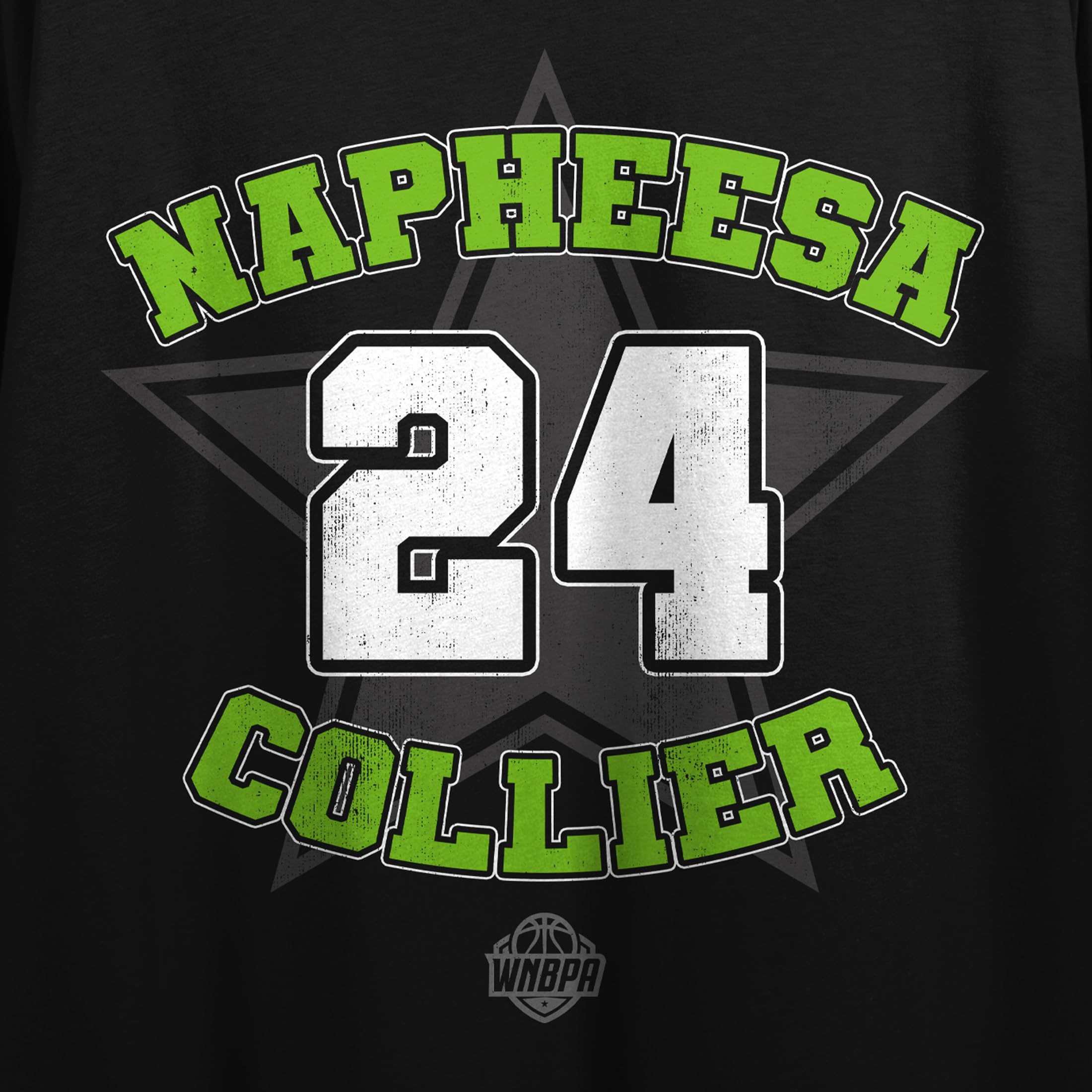 WNBPA Napheesa Collier #24 Women's Black Cropped Tee