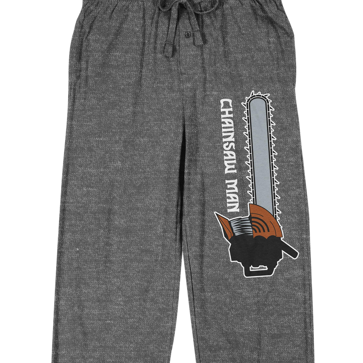 Chainsaw Man Men's Heather Gray Sleep Pajama Pants