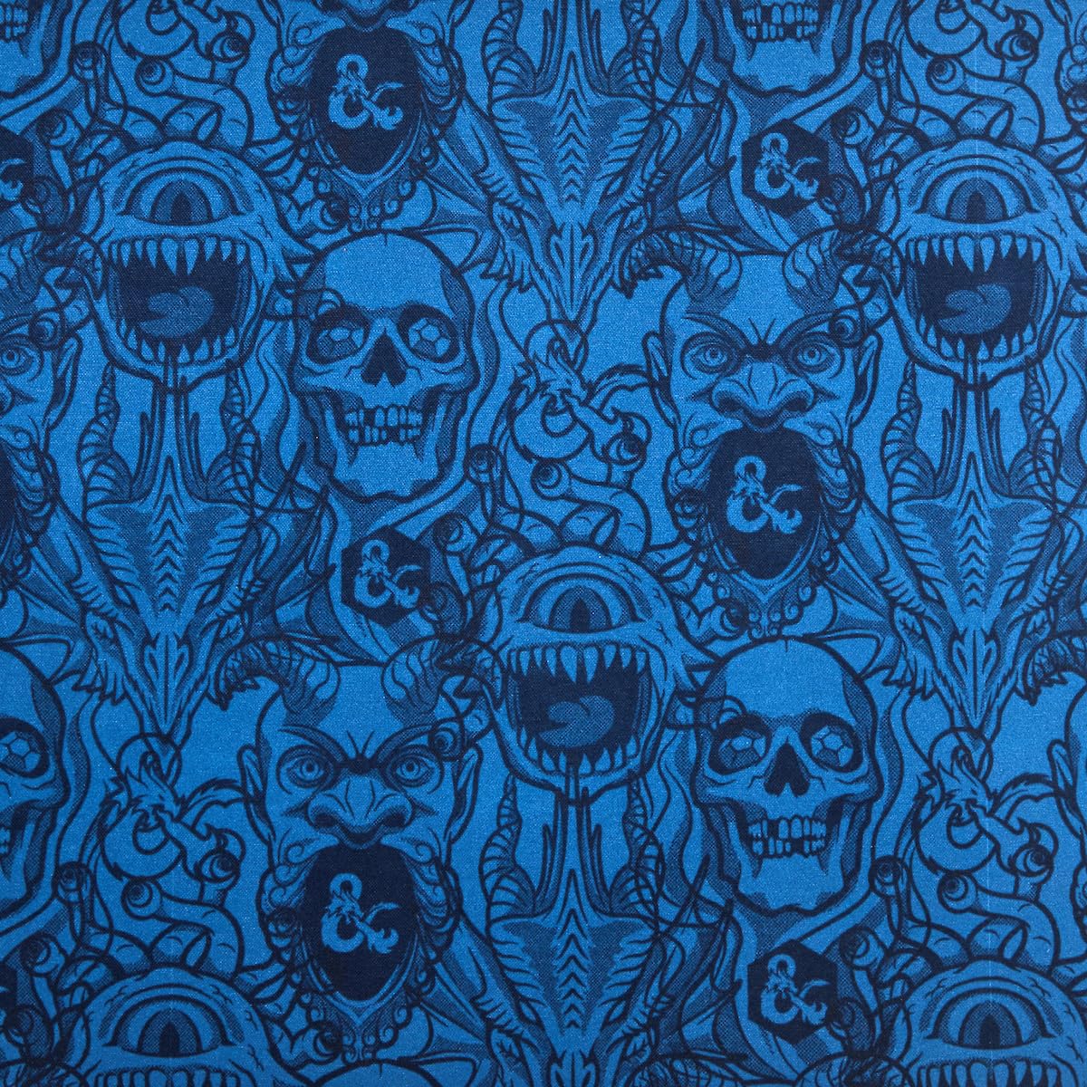 Dungeons & Dragons Monsters All-Over Print 31.5" x 15.5" Blue Desk Mat