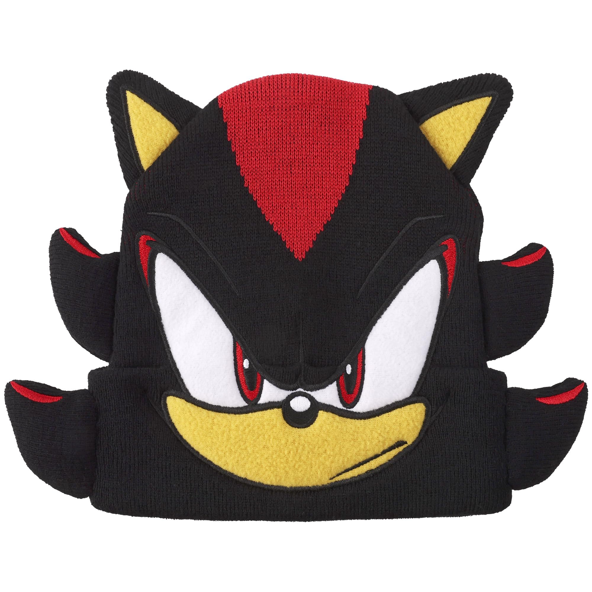 Sonic The Hedgehog 3D Shadow Black Cuff Beanie