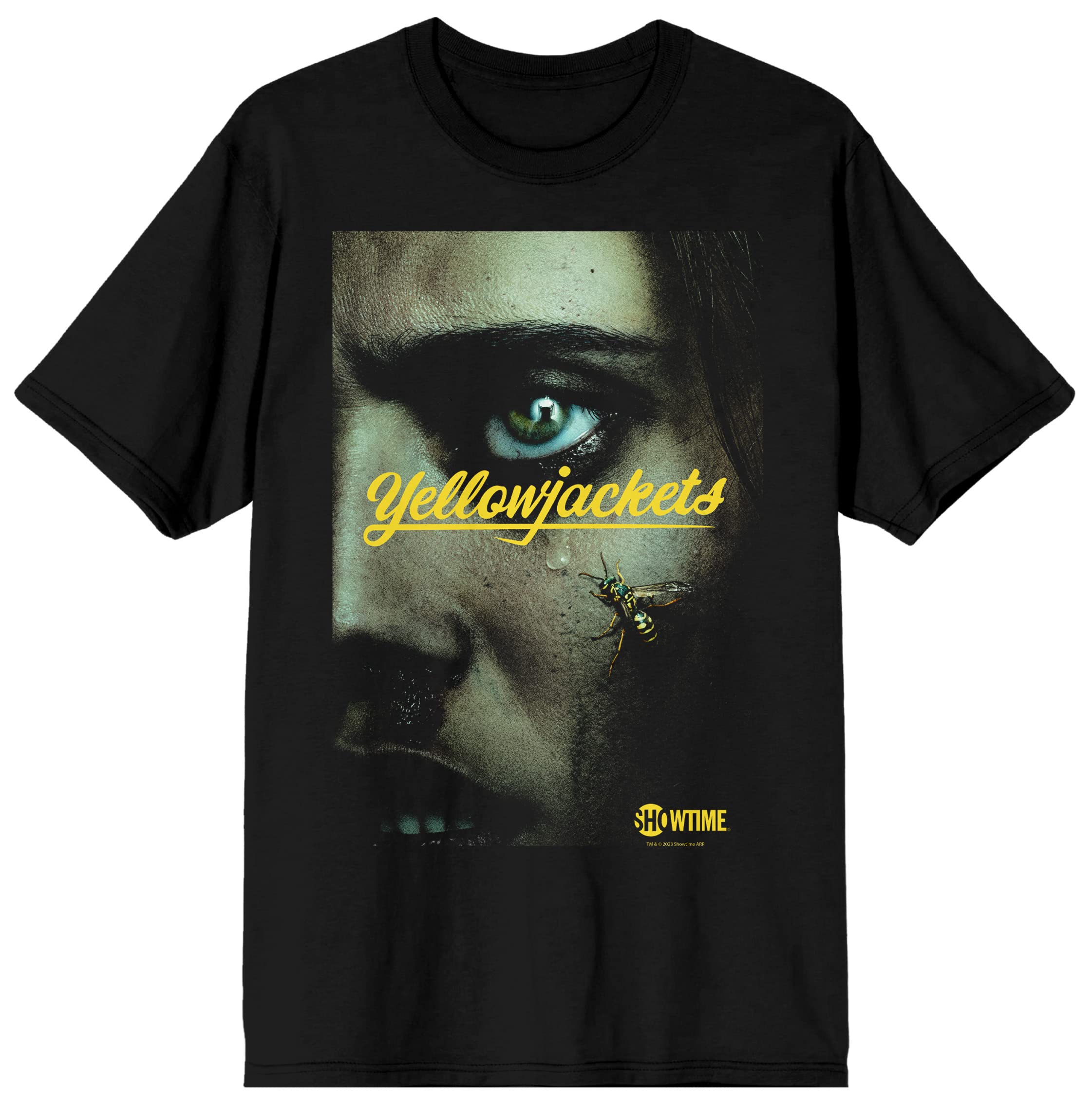 Yellowjackets Face & Logo Crew Neck Short Sleeve Women's Black T-shirt