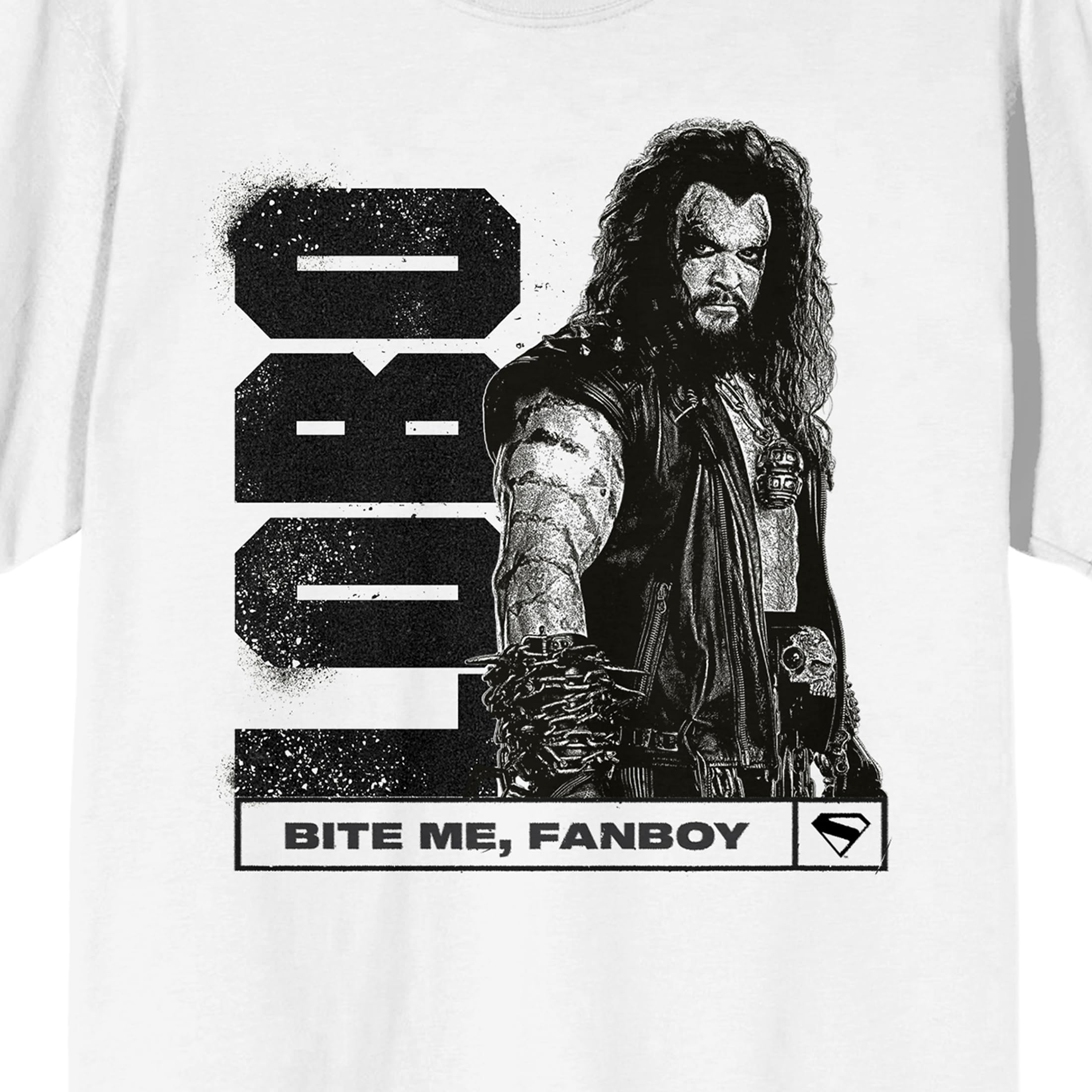 Supergirl Movie (2026) Lobo Bite Me Fanboy Men’s White Crew Neck Short Sleeve T-shirt