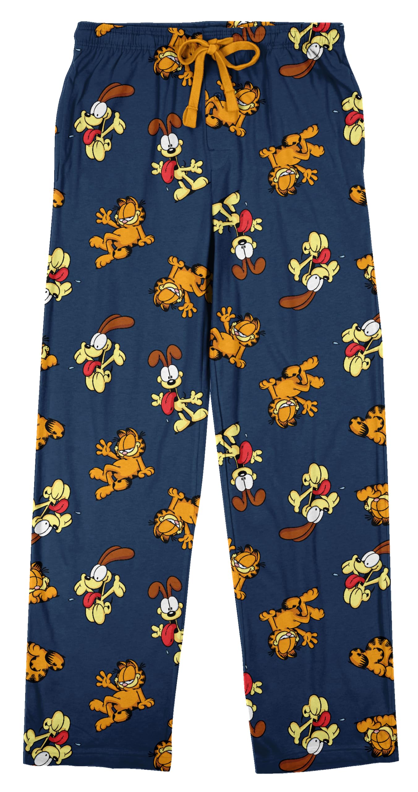 Garfield & Odie All-Over Print Men's Navy Sleep Pajama Pants
