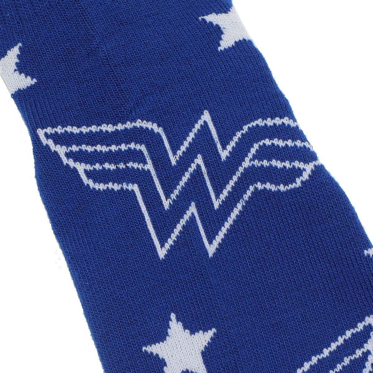Wonder Woman Logo Red, White and Blue Athletic 3-Pack Quarter Crew Ankle Socks