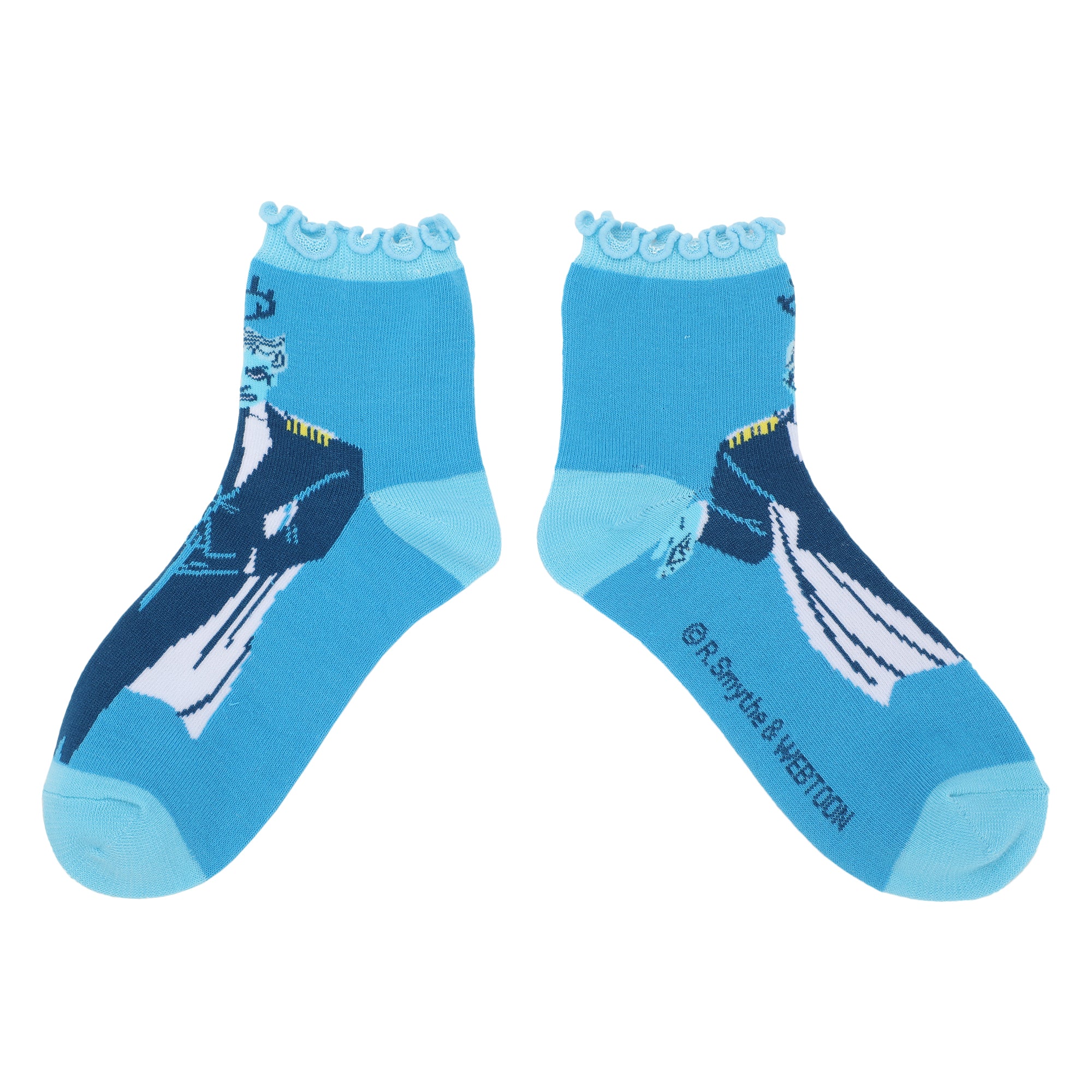 Lore Olympus Hades & Persephone Women's 3-Pair Ruffle Casual Crew Socks