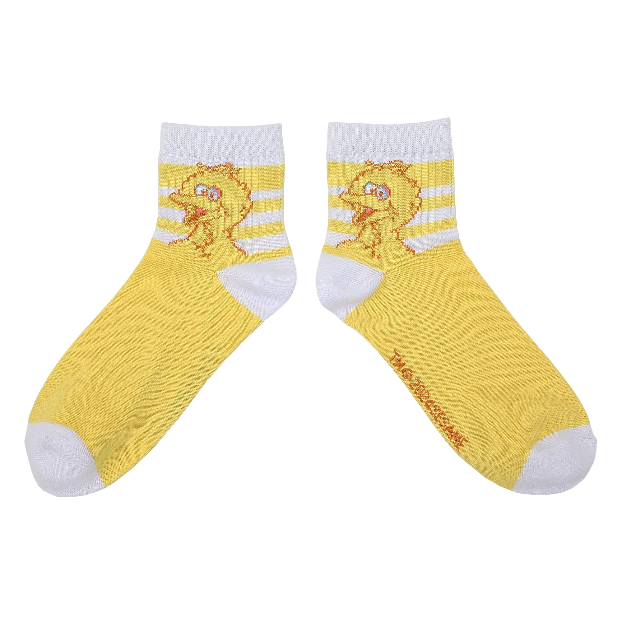 Sesame Street Character Art Women's 3-Pair Casual Quarter Crew Socks-OSFA