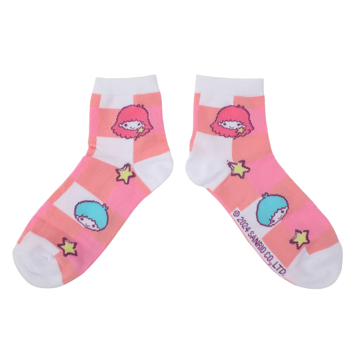 Hello Kitty & Friends Character Print Women's 3-Pair Casual Quarter Crew Socks