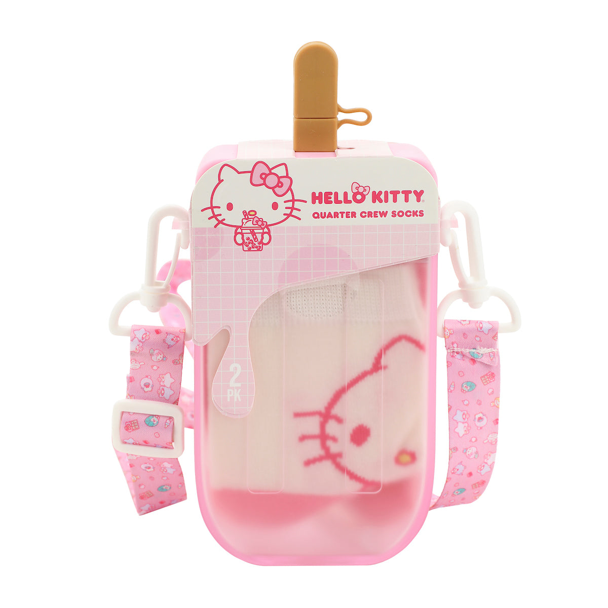 Hello Kitty Hearts & Bows Women's Casual Quarter Crew Sock Boxed Set