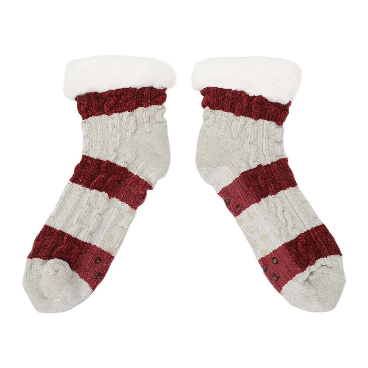 Harry Potter Hedwig Character Patch Women's Faux Shearling Lined Quarter Crew Socks