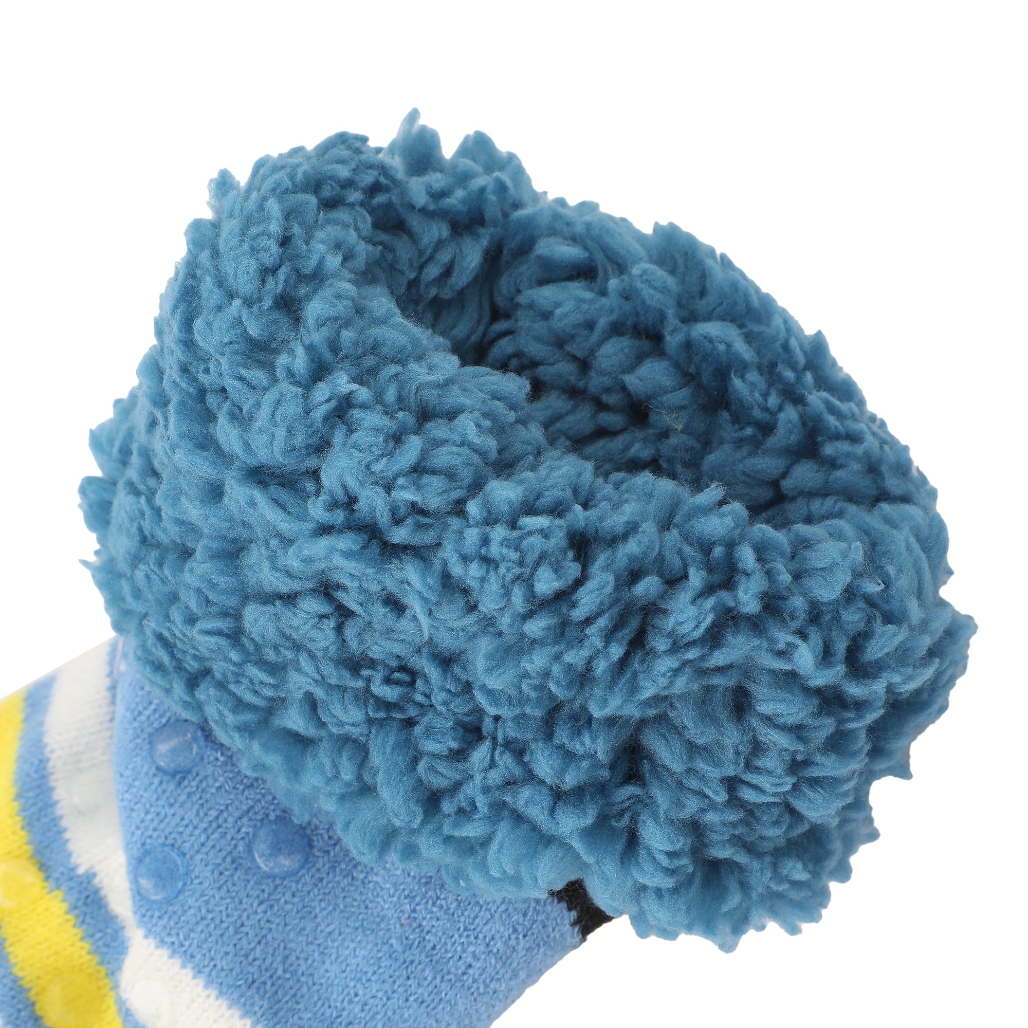 Minions Waving Minion With Bello Women's Faux Sherpa Lined Quarter Crews