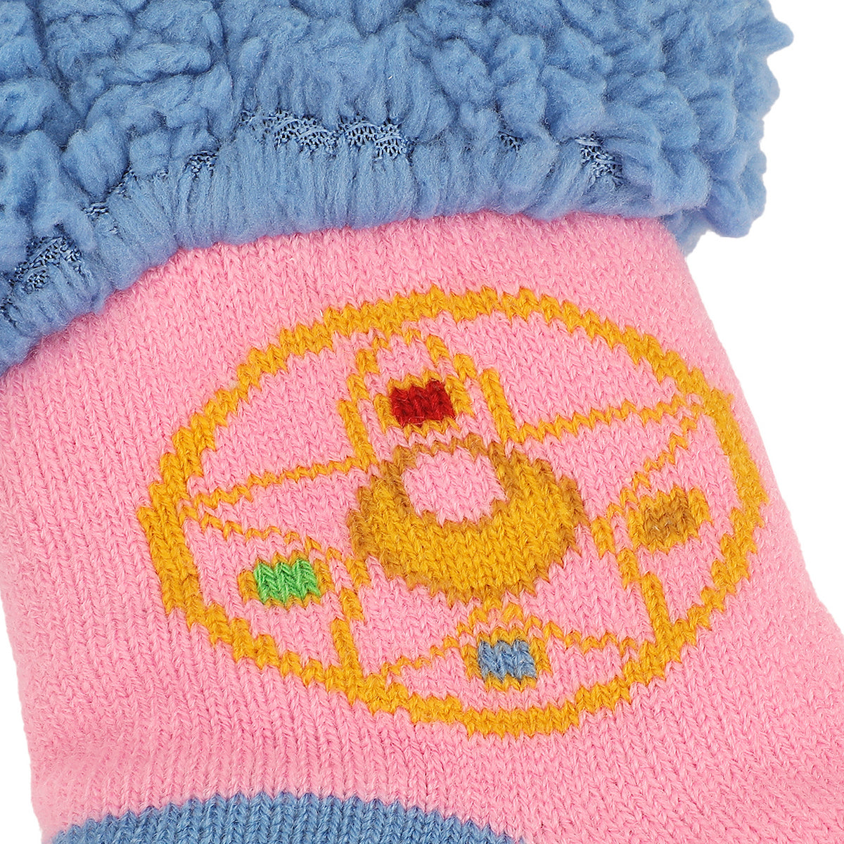 Sailor Moon Symbol Womens Faux Sherpa Lined Quarter Crew Sock