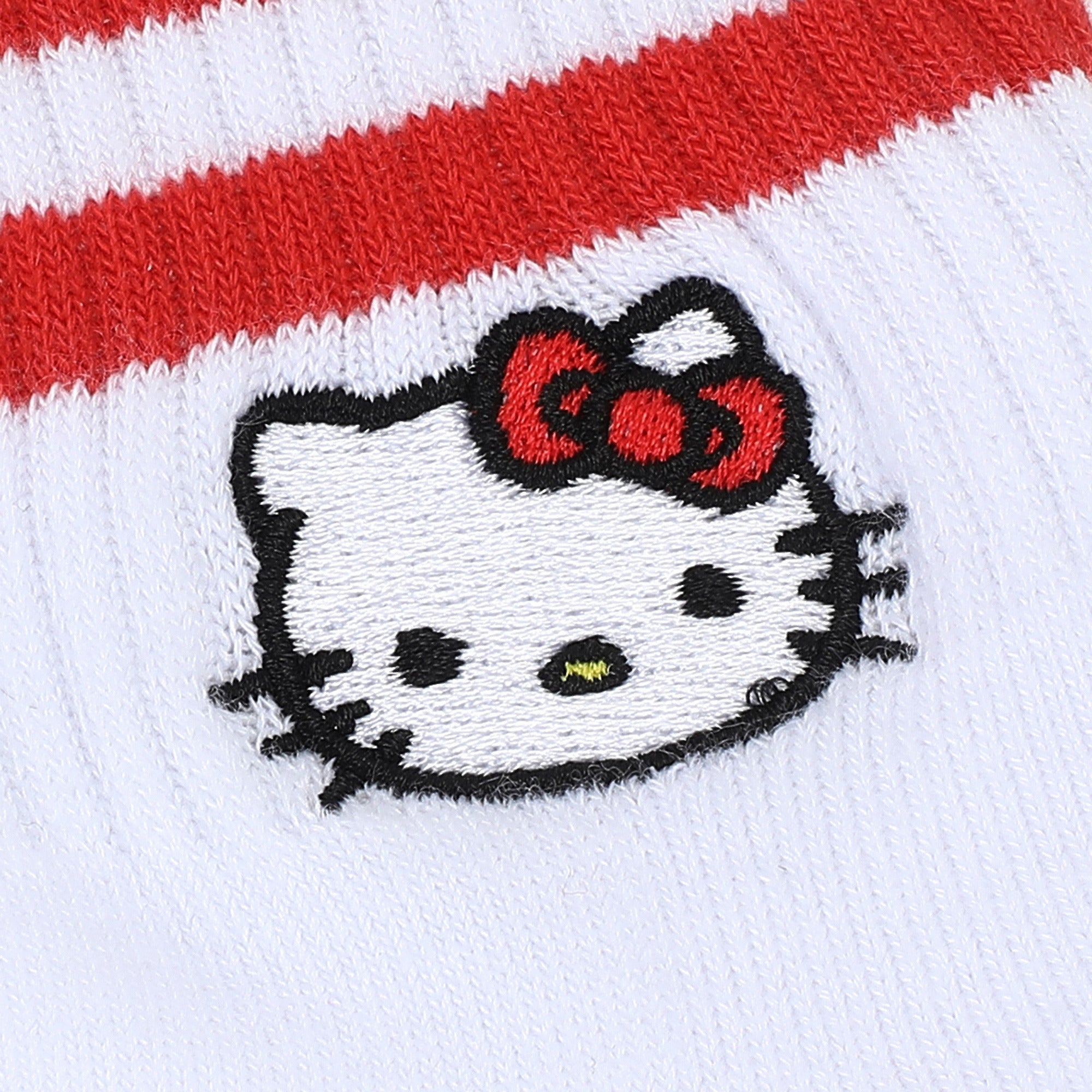 Hello Kitty Character Faces Women’s 3-Pair Pack Plate Grip Quarter Crew Socks