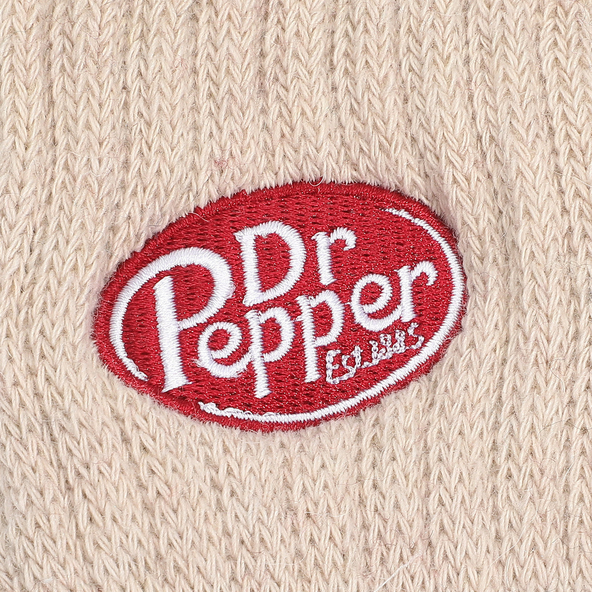 Dr Pepper Embroidered Logo Quarter Crew Socks For Women