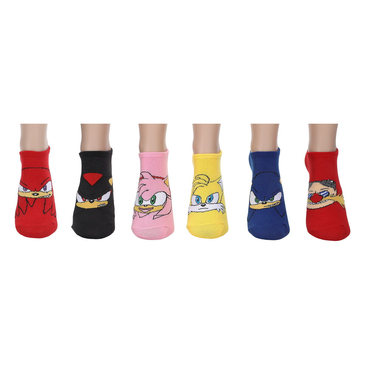 Sonic The Hedgehog Character Heads Ankle Socks For Kids