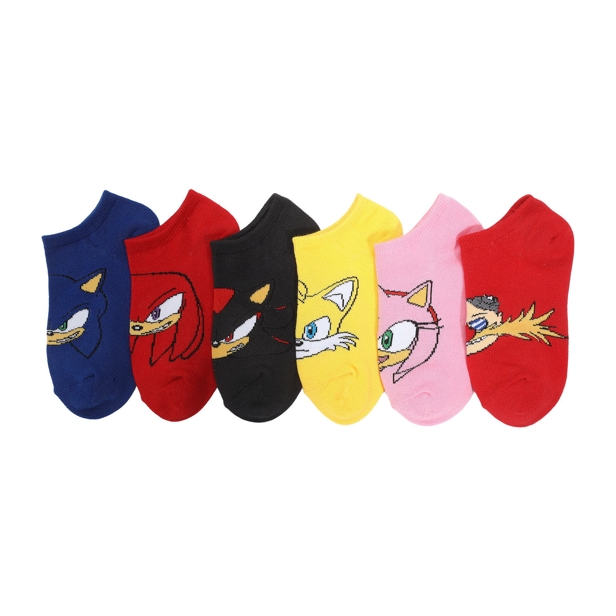 Sonic The Hedgehog Character Heads Ankle Socks For Kids