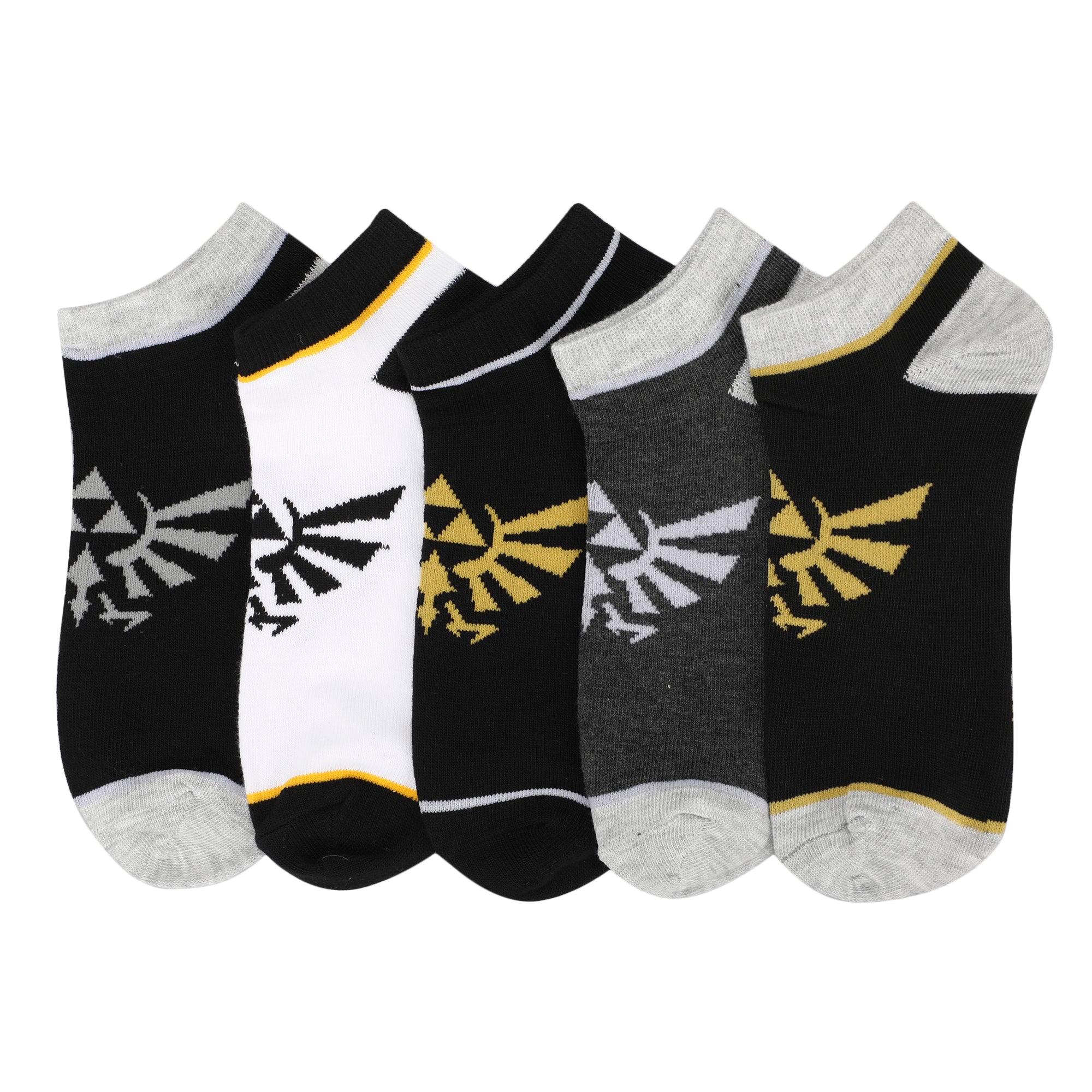 The Legend Of Zelda Hylian Crest Women's 5-Pack Ankle Socks