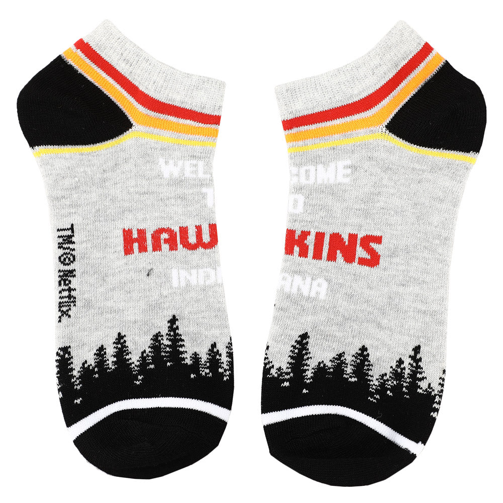Stranger Things Logos Casual Ankle Socks for Men 5-Pack