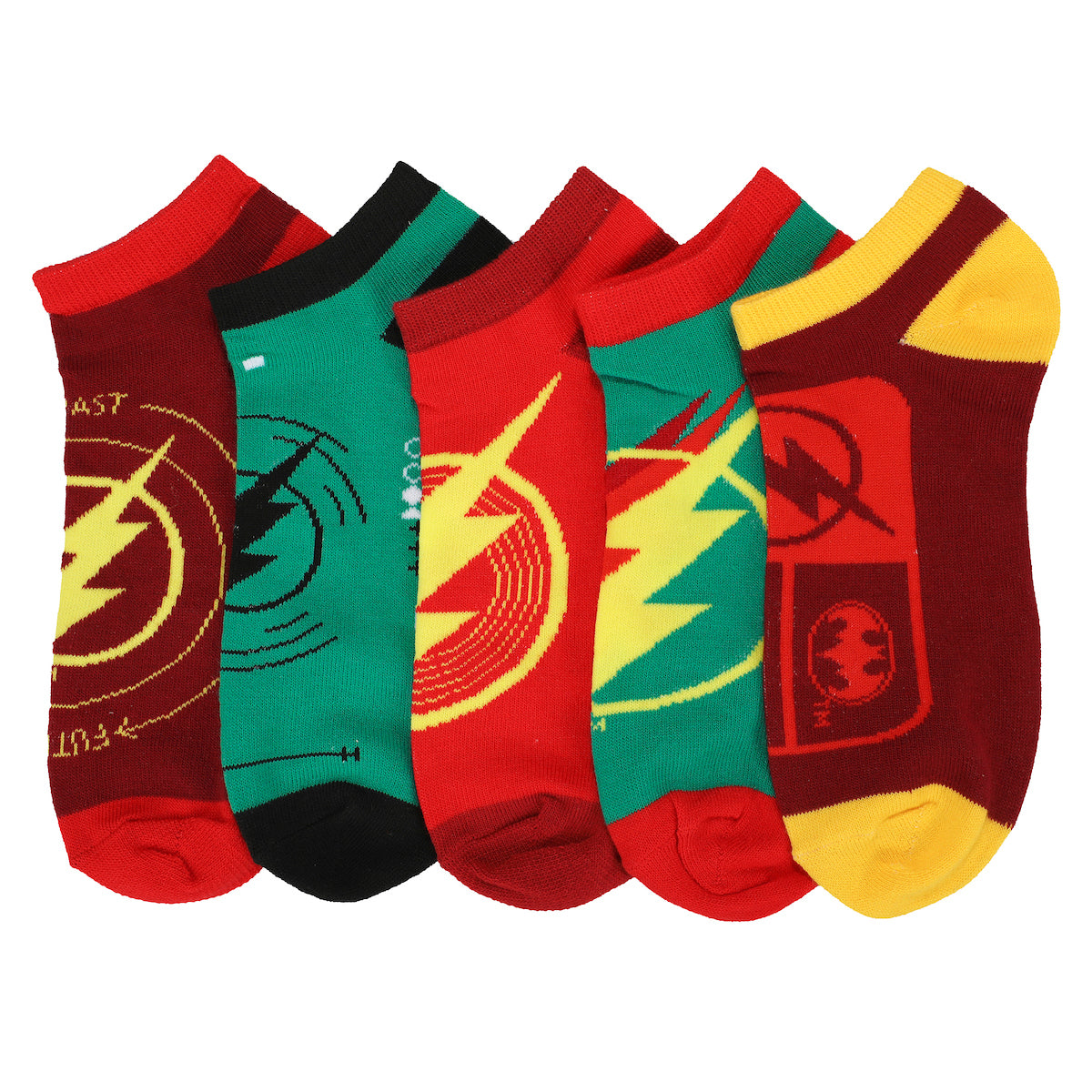 Flash Movie Logo 5-Pack Women's Ankle Socks