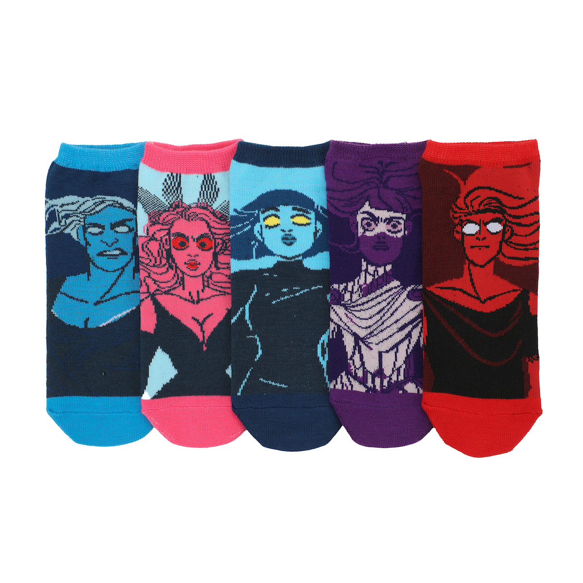 Lore Olympus Bioworld 5-Pack of Stylish Ankle Socks for Women - Perfect for Comfort and Fashion!