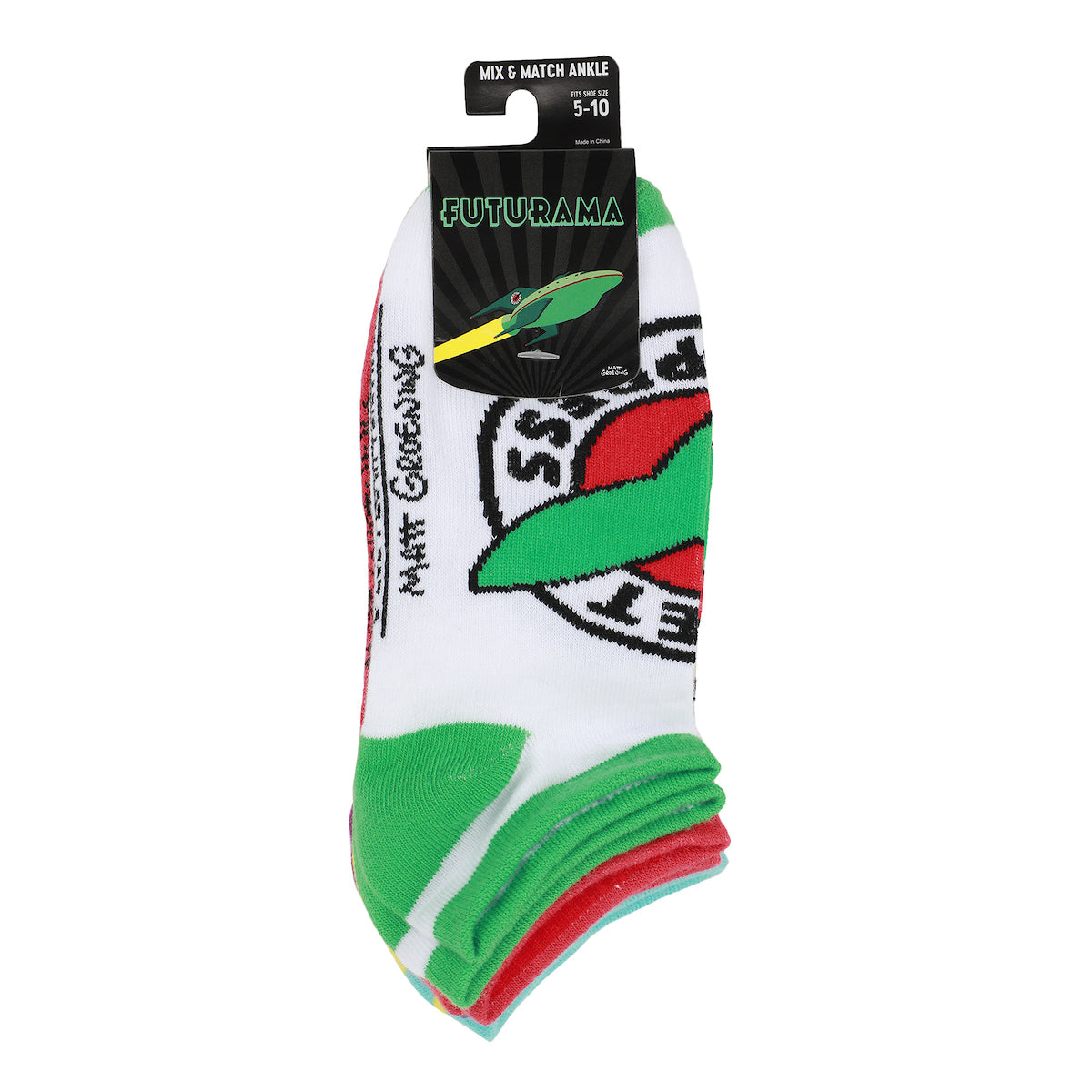 Futurama 5-Pack Womens Ankle Socks