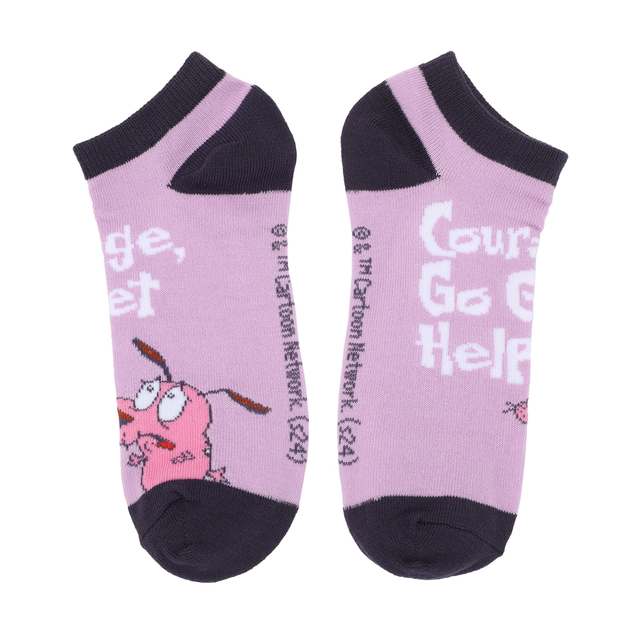 Courage The Cowardly Dog Creepy Stuff Happens Women's 5-Pair Ankle Socks