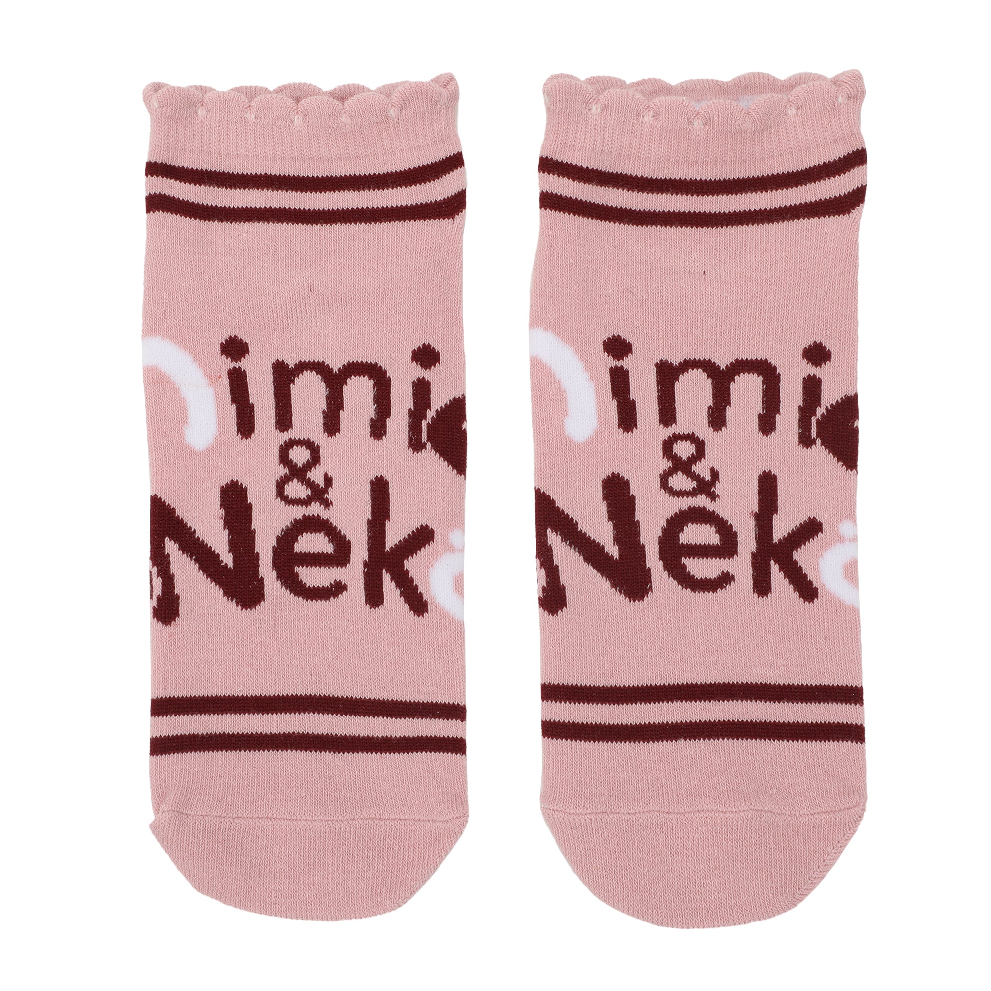Mimi & Neko Character Art Women's 5-Pair Ankle Socks