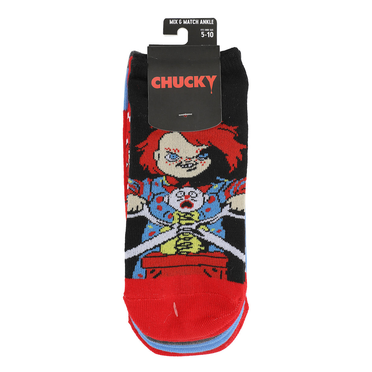 Chucky & The Bride Of Chucky Women's 5-Pair Ankle Socks