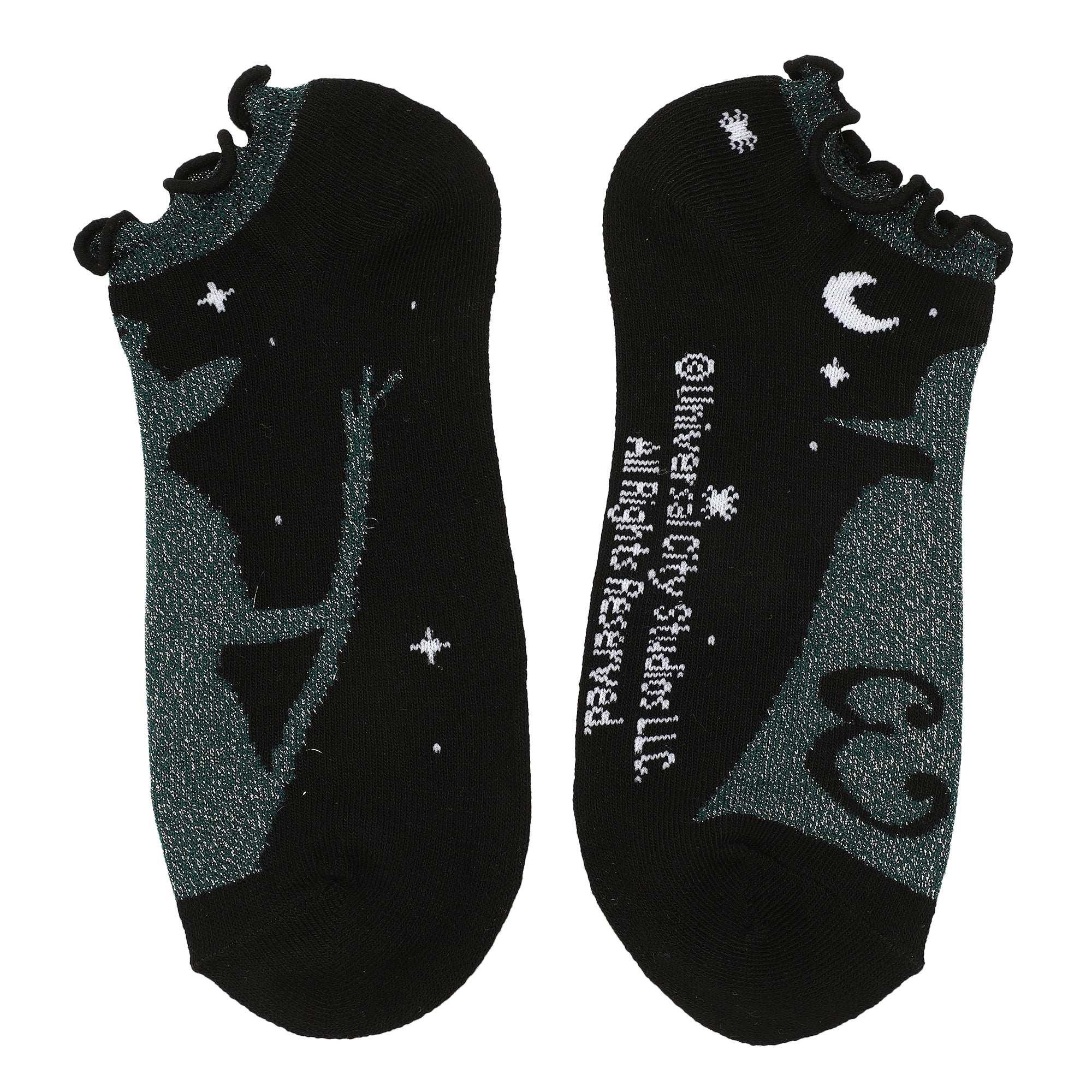 Wicked Elphaba & Glinda Icons Women's 5-Pair Ankle Socks-OSFA