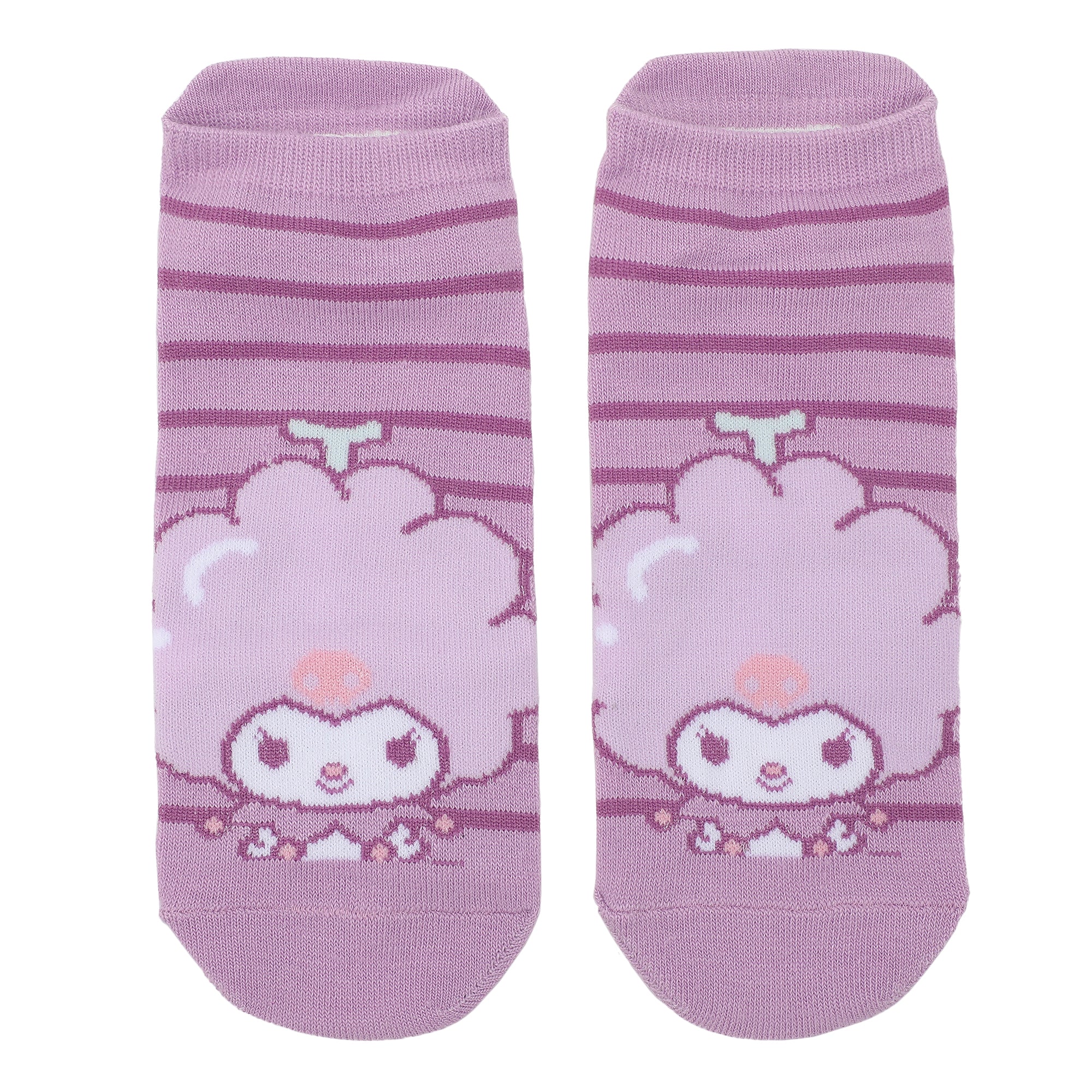 Hello Kitty & Friends Bathtime Women's 5-Pair Striped Ankle Socks