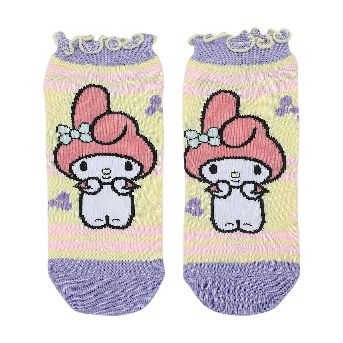 Hello Kitty & Friends Rhinestone Character Art Women's 5-Pair Ankle Socks-OSFA