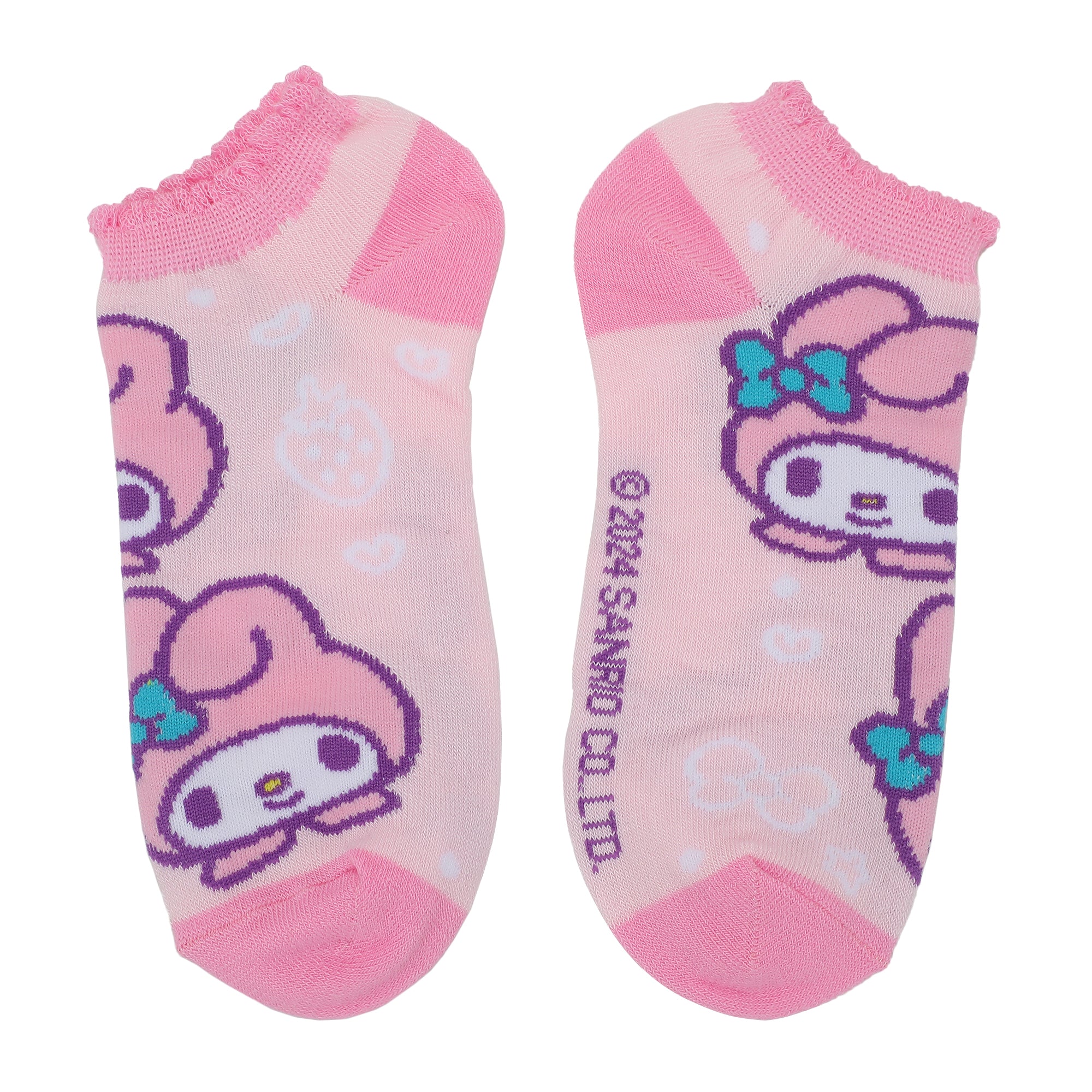 Hello Kitty & Friends Characters Women's 5-Pair Ankle Socks