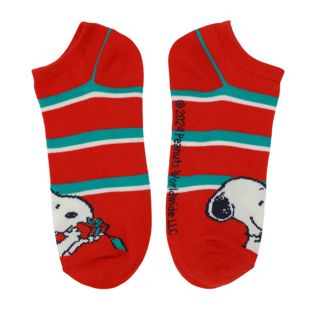 Peanuts Winter Holiday Scenes Women's 5-Pair Ankle Socks