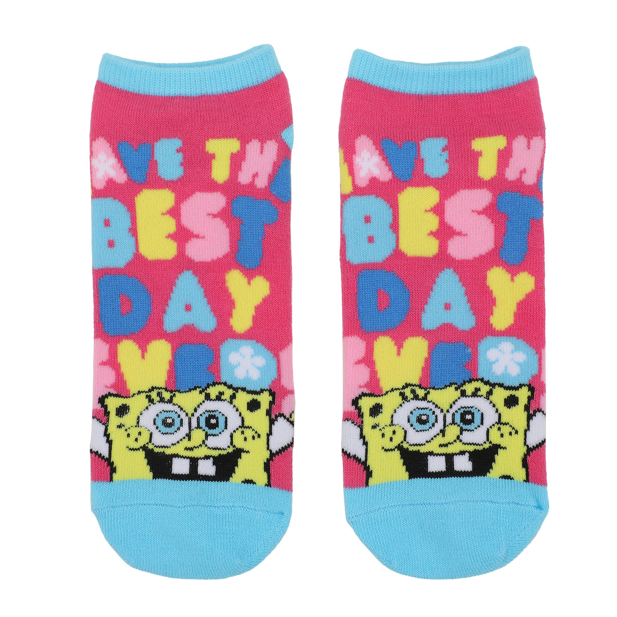 Spongebob Squarepants Character Art Women's 5-Pair Ankle Socks