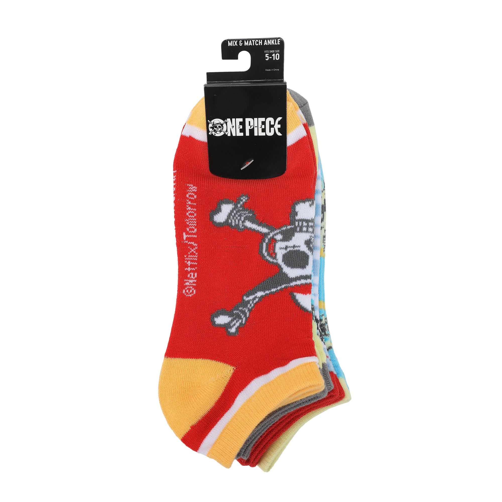 One Piece (Manga) 5-Pack of Women's Ankle Socks
