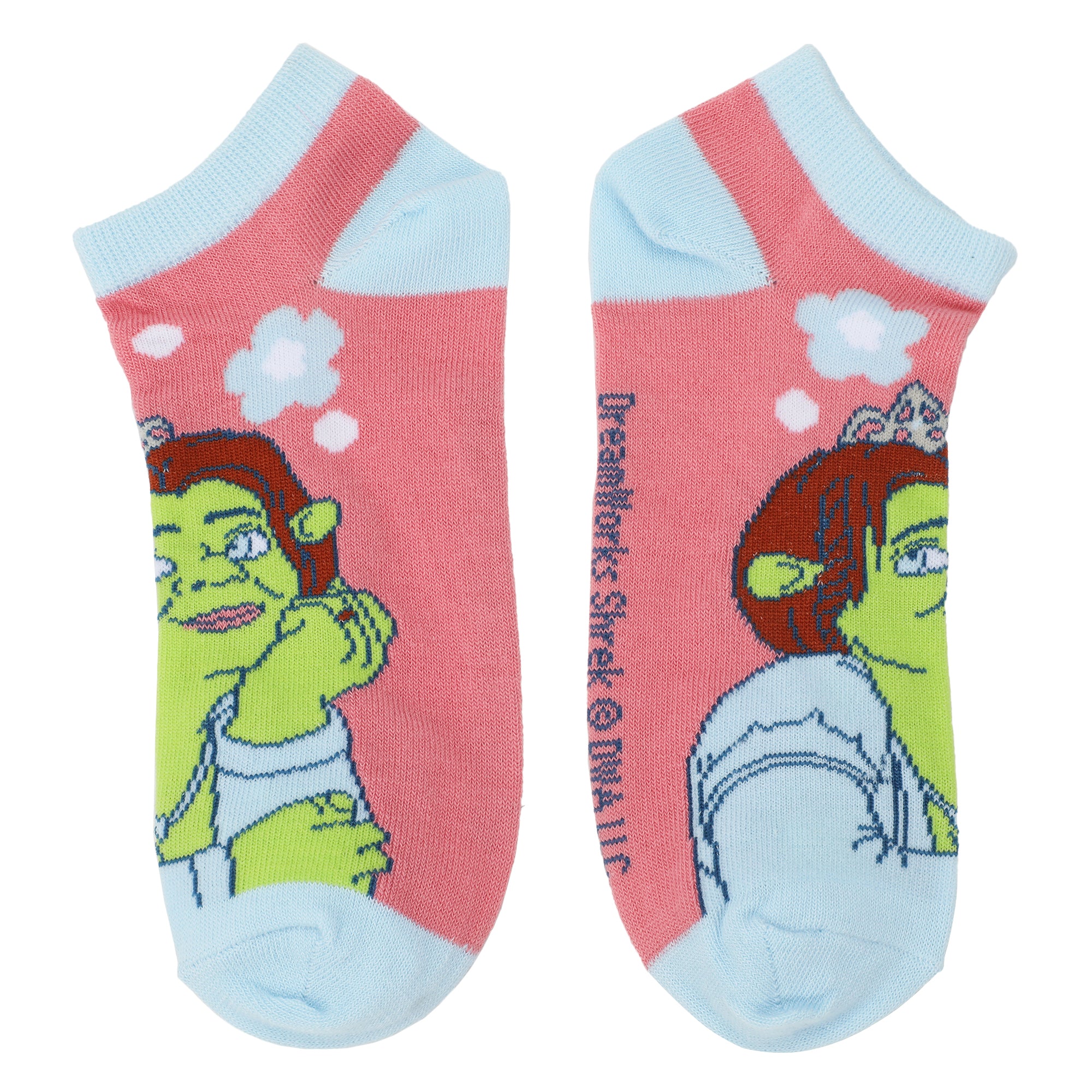 Shrek & Friends Women's 5-Pair Ankle Socks-OSFA