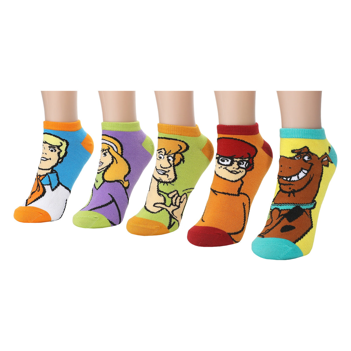 Scooby Doo Gang 5 Pack Ankle Socks for Women