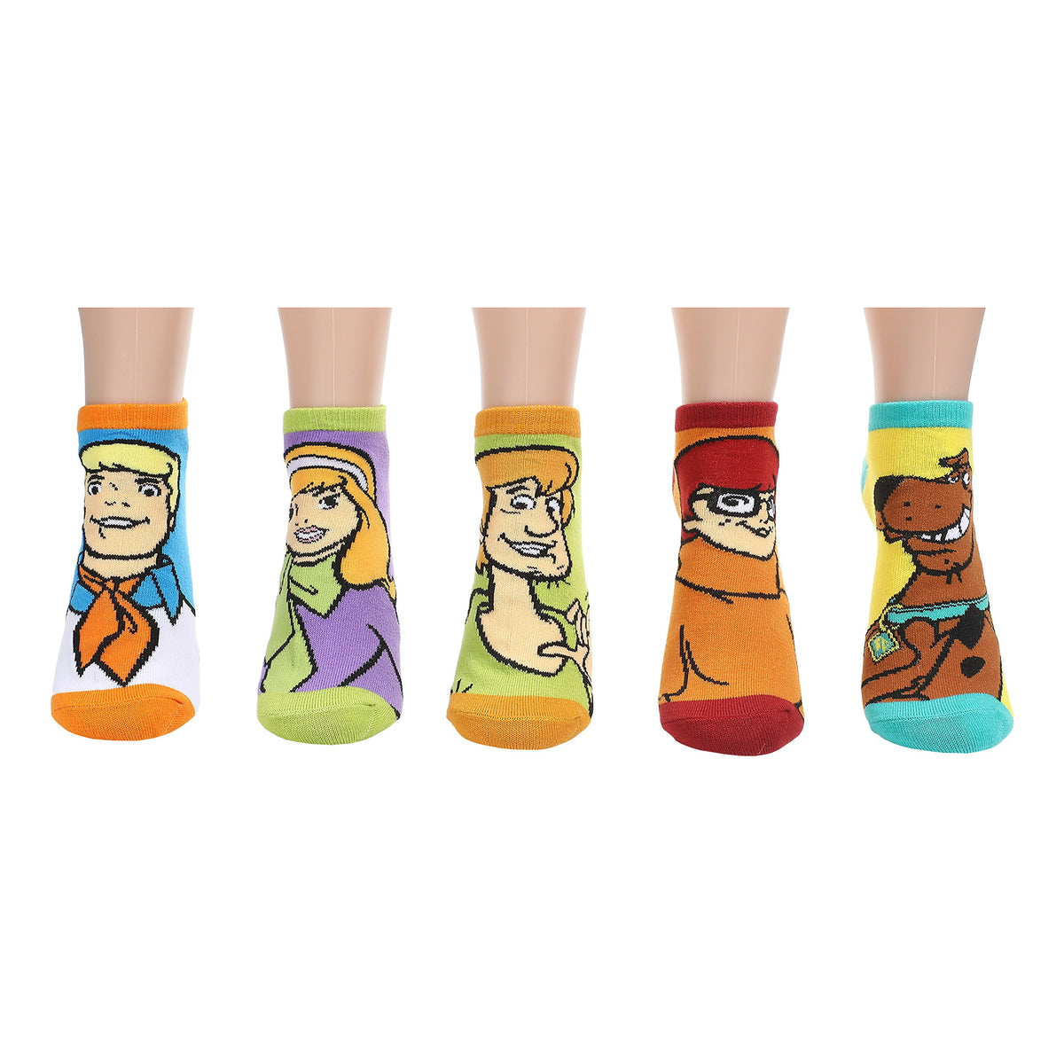 Scooby Doo Gang 5 Pack Ankle Socks for Women