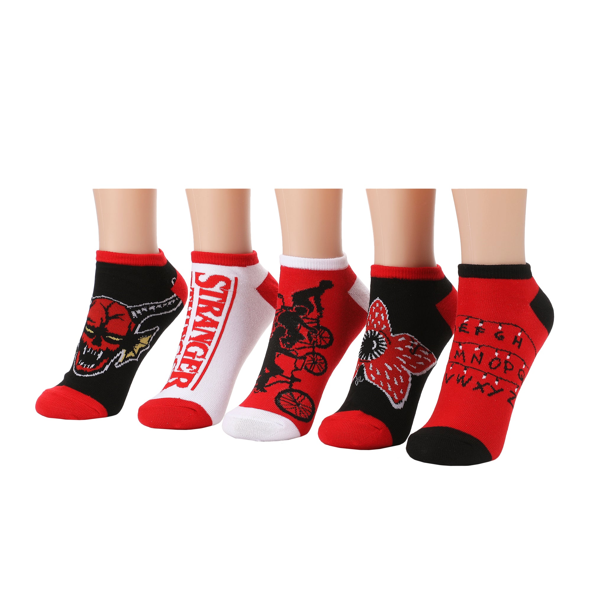 Stranger Things Monsters Women's 5-Pair Pack Ankle Socks