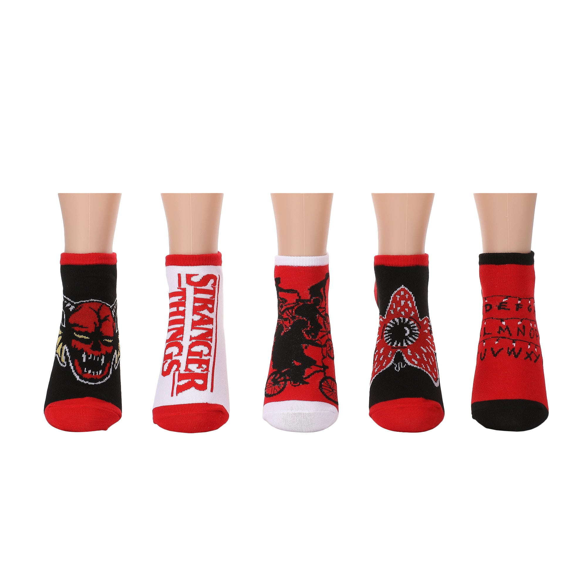 Stranger Things Monsters Women's 5-Pair Pack Ankle Socks