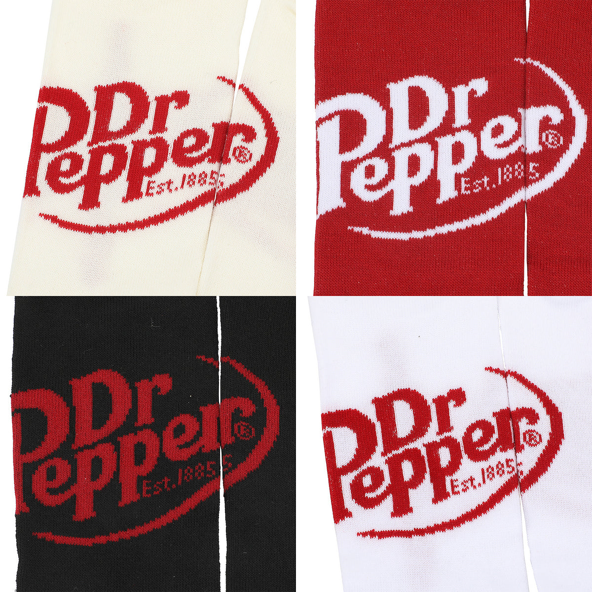 Dr Pepper Logo Women's 5-Pair Pack Ankle Socks
