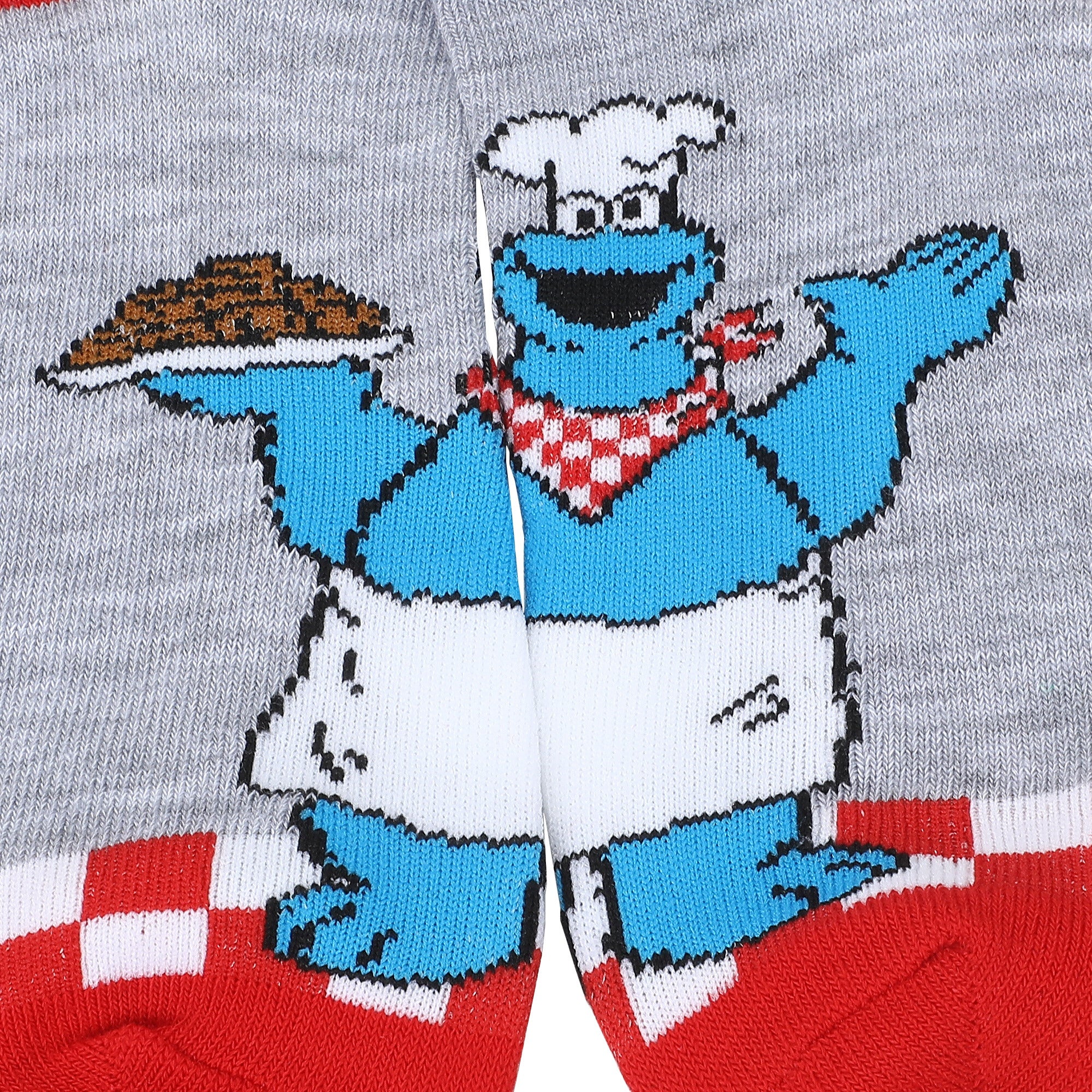 Sesame Street Chef Cookie Monster Women’s 5-Pair Pack Ankle Socks