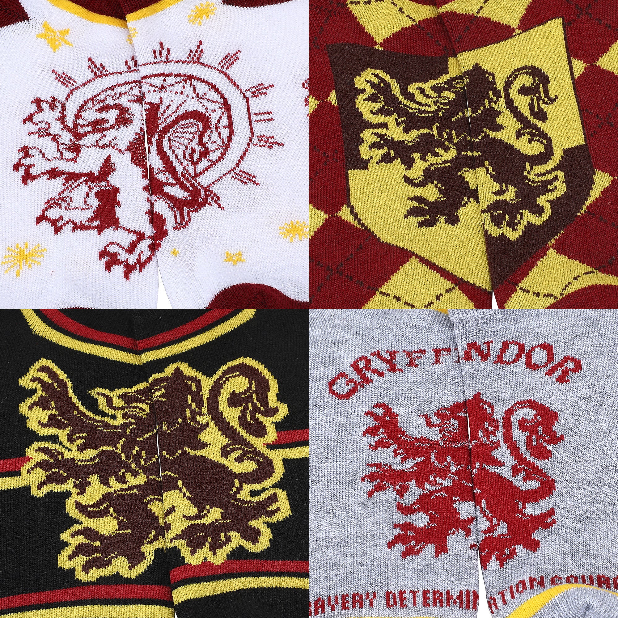 Harry Potter Gryffindor Lions Women’s 5-Pair Pack Ankle Socks
