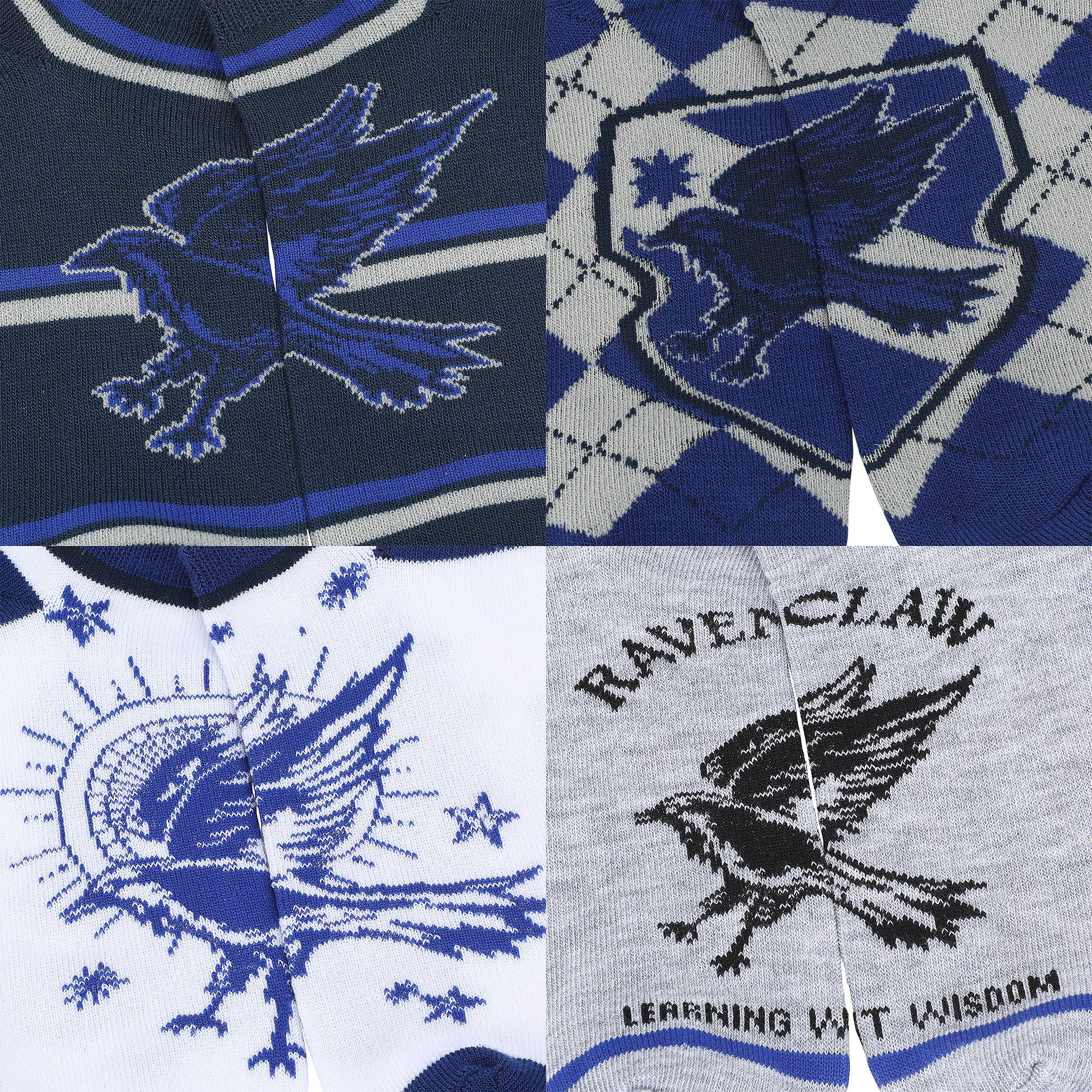 Harry Potter Ravenclaw Ravens Women’s 5-Pair Pack Ankle Socks