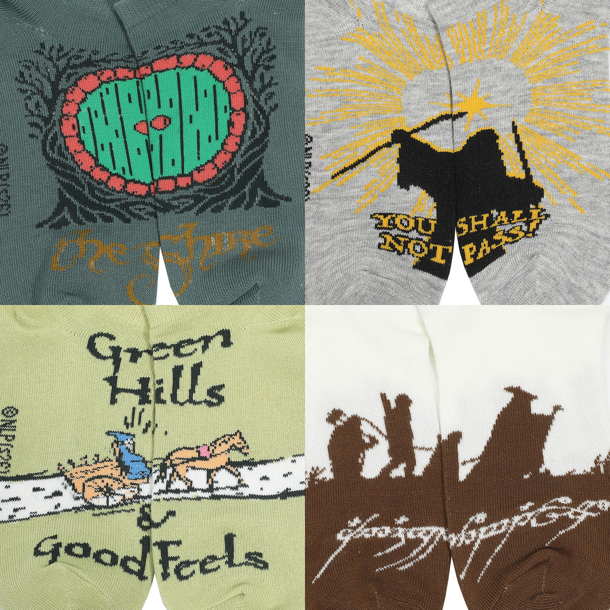 Lord Of The Rings Character Icon 5 Pack Ankle Socks