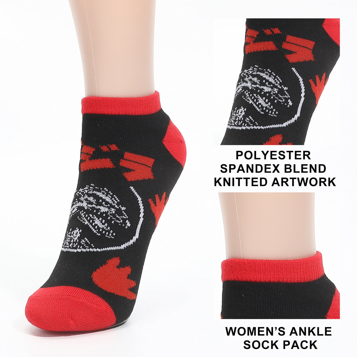 Godzilla Classic Ankle Sock 5 Pair Pack for Women