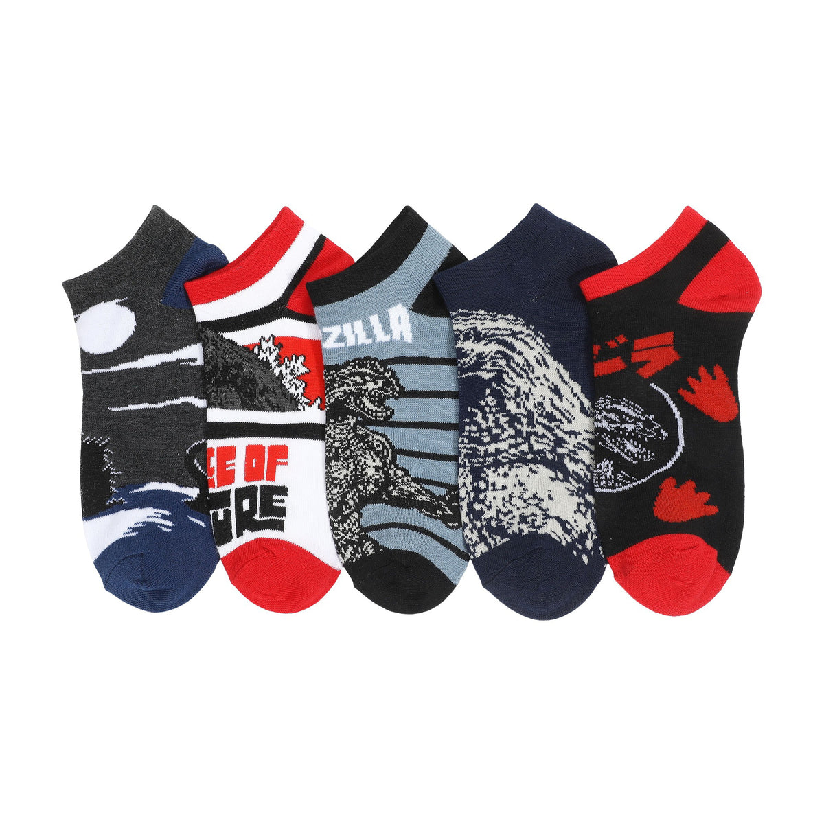 Godzilla Classic Ankle Sock 5 Pair Pack for Women