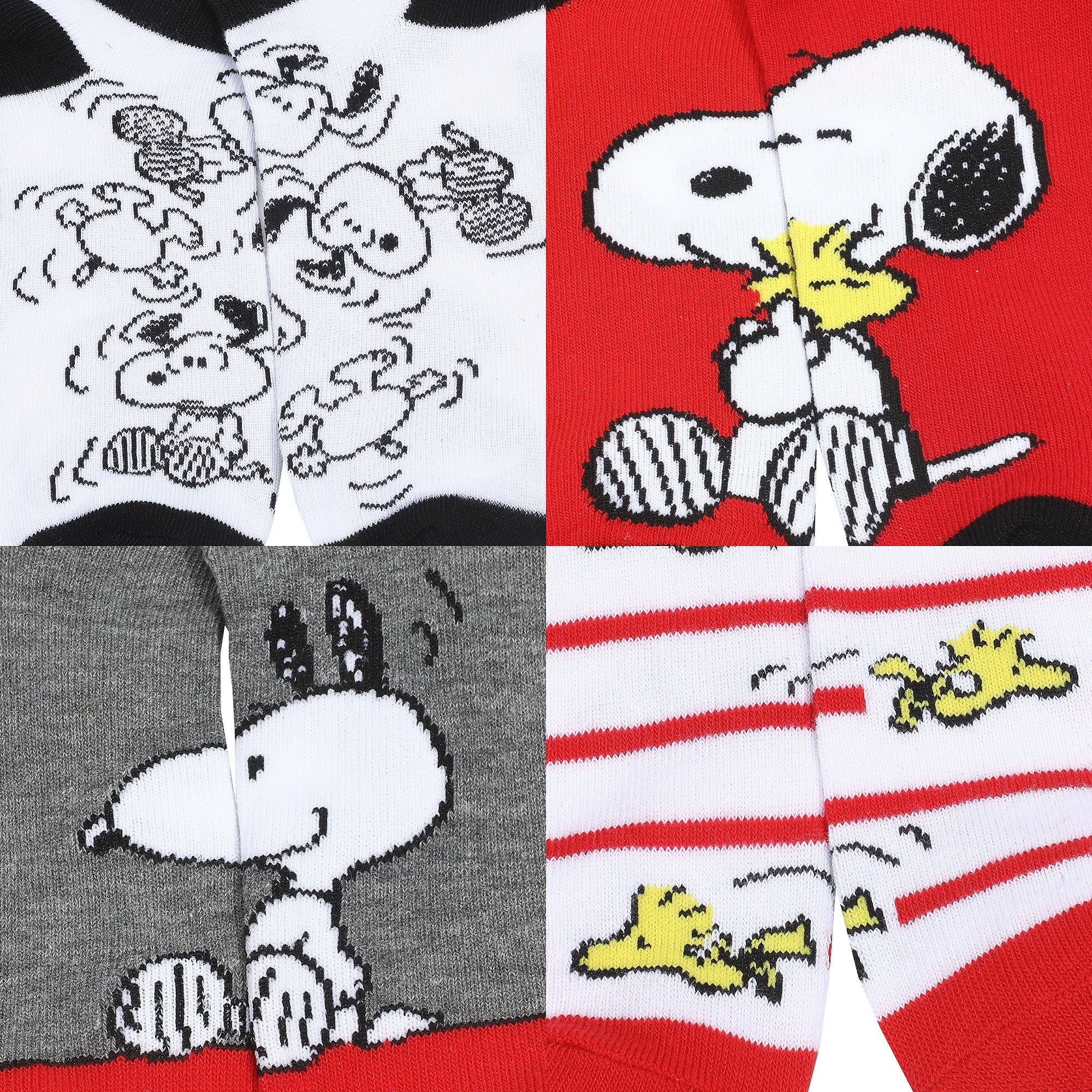 Peanuts Snoopy and Woodstock Ankle Sock 5 Pack for Women