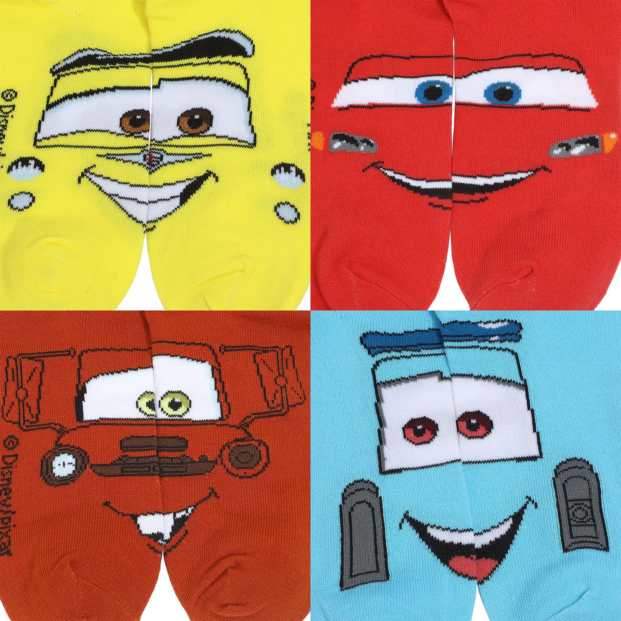 Cars Lightning McQueen Mater Sally 5 Pack Ankle Socks