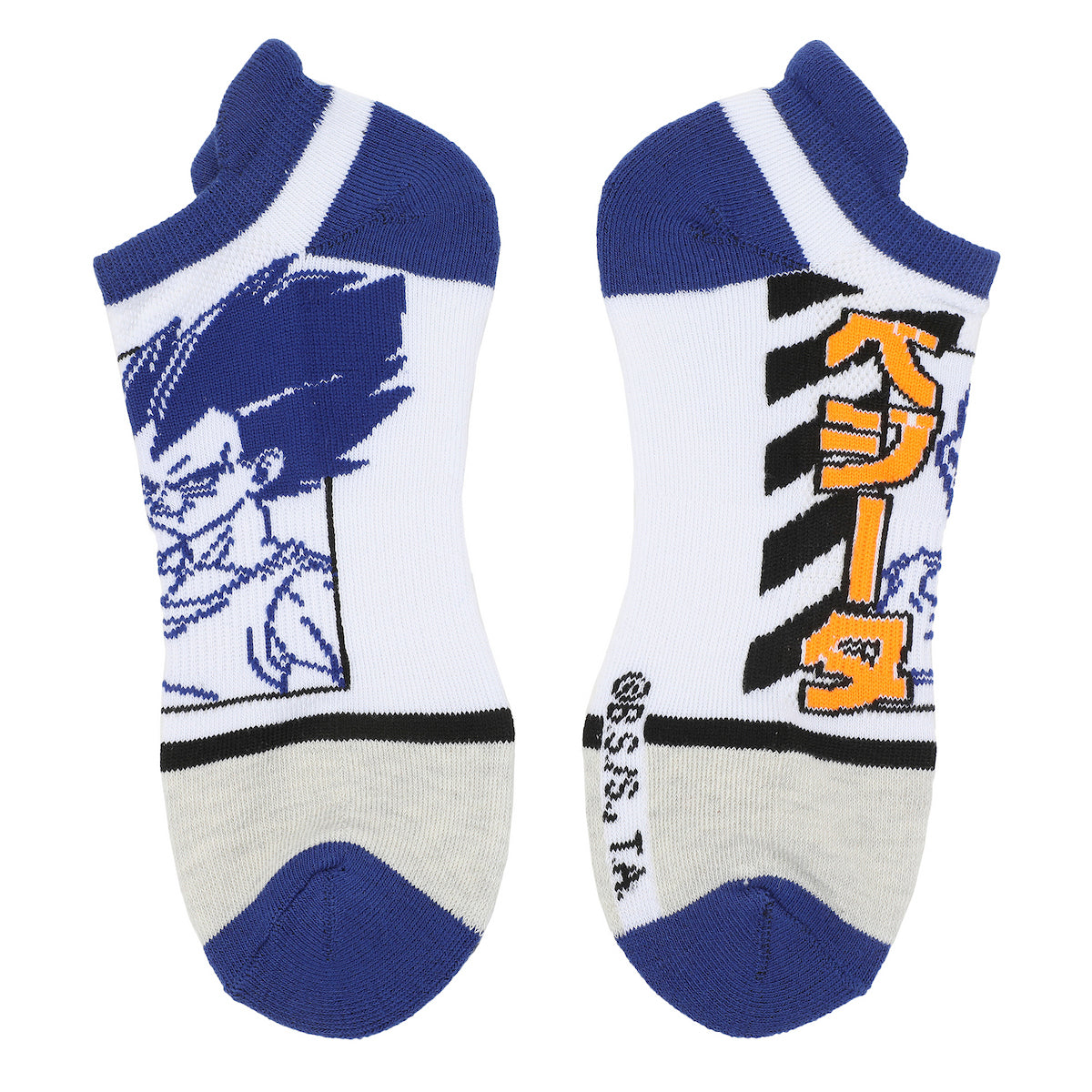 Dragon Ball Z Goku Character Art & Kanji Symbols Men's 5-Pair Ankle Socks