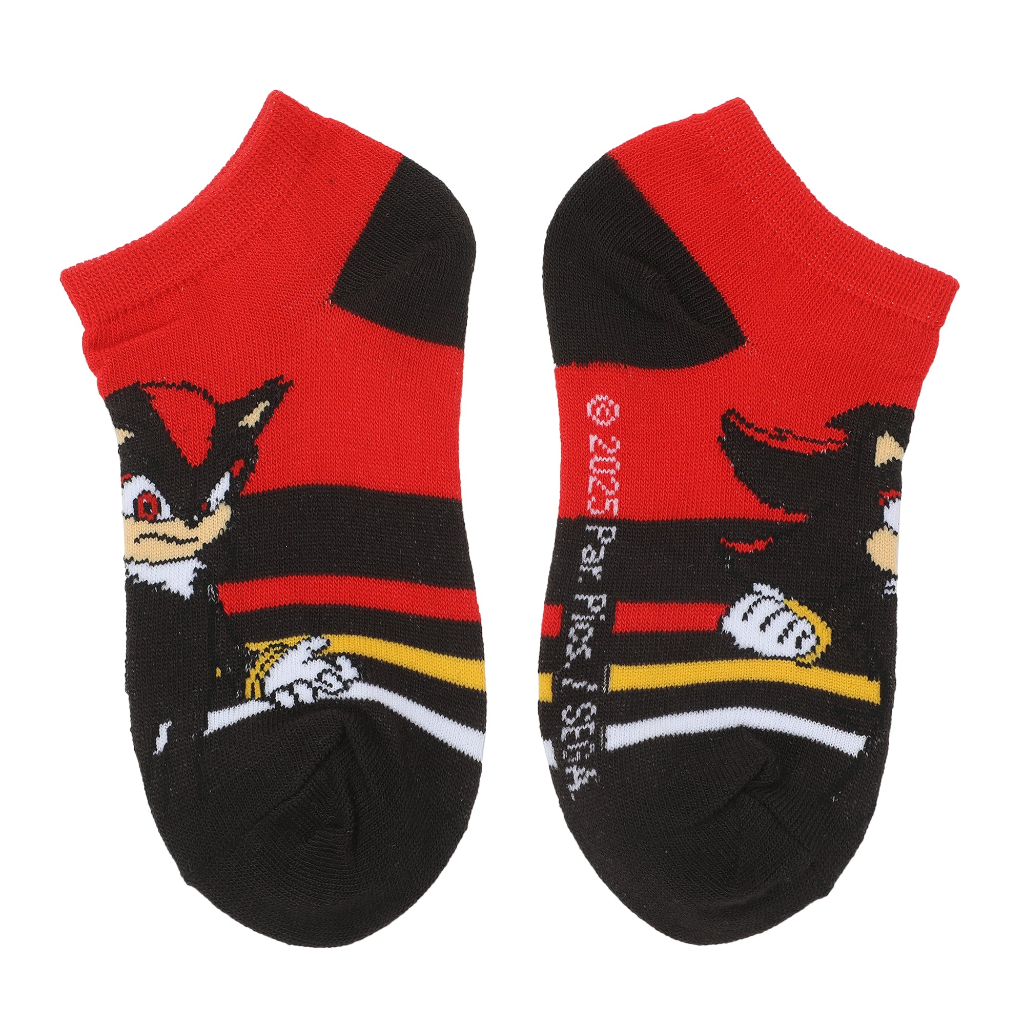 Sonic The Hedgehog Character Art Youth 6-Pair Ankle Socks